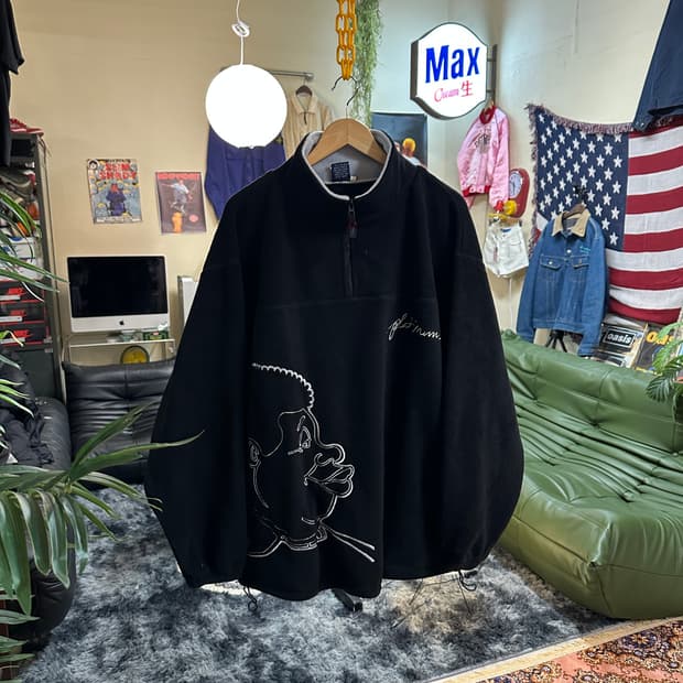 90s 푸부 펫 알버트 플리스 하프집업