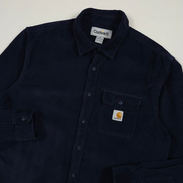 L(100) 칼하트 리워크 코듀로이셔츠 네이비