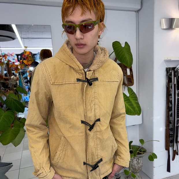 corduroy duffle jacket