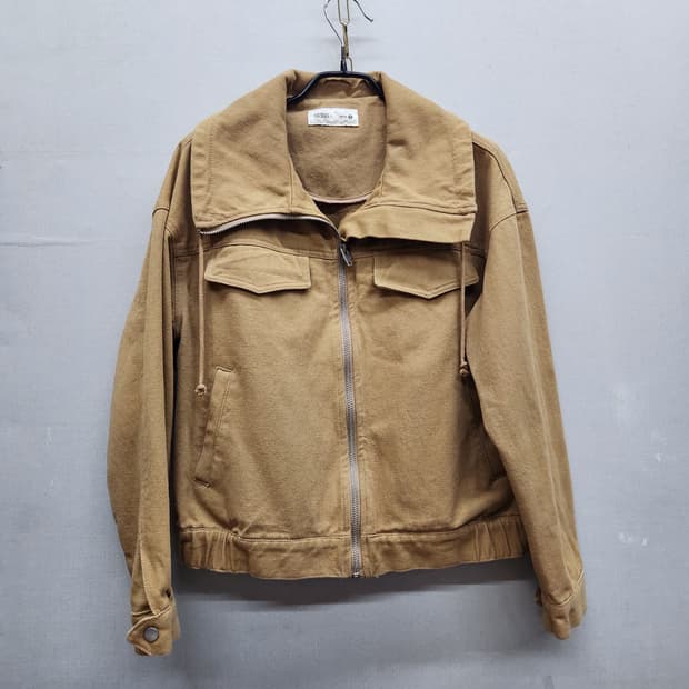 미쏘 투포켓 풀집업 숏 자켓 L