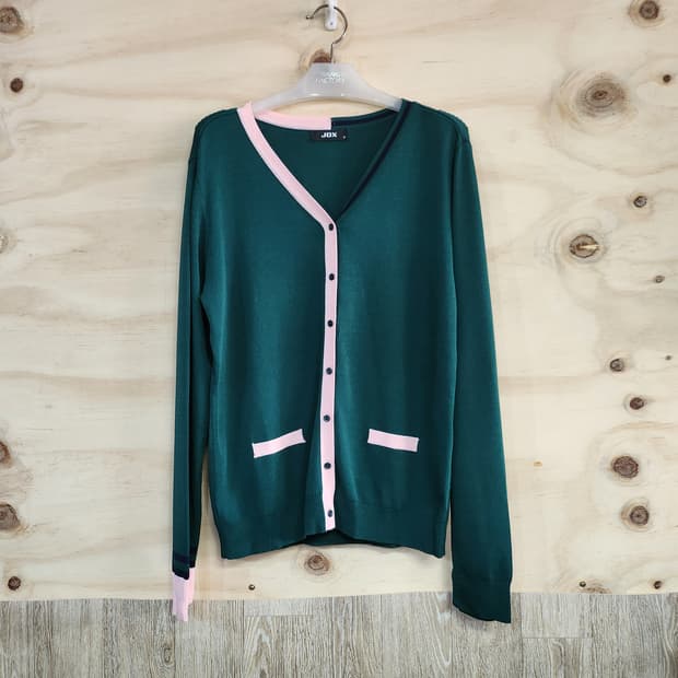 822) JDX 골프 여성 워셔블 브이넥 가디건