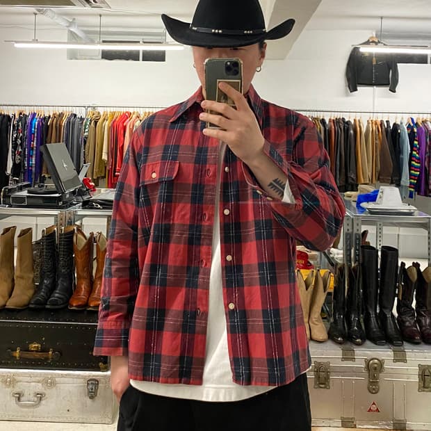 CREAM SODA check shirts