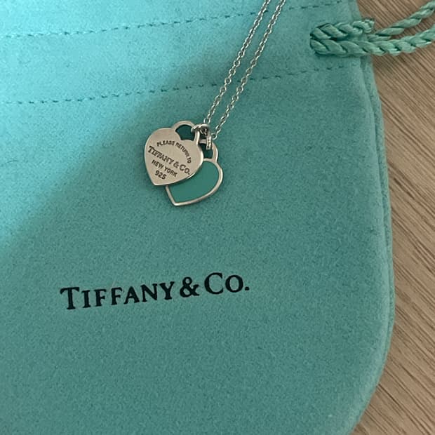 티파니앤코 하트 미니 팬던트 실버&민트 판매합니다