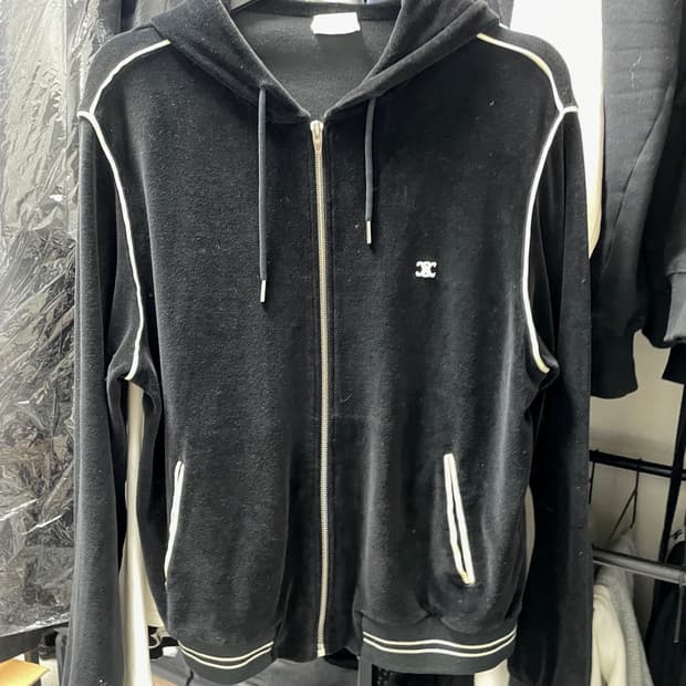 셀린느 벨벳 후드집업 xl