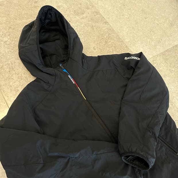 살로몬 모디세이 자켓 패딩 블랙 s