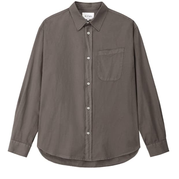 [XL][새상품] 아트이프액츠 파드레 가먼트 다이드 셔츠 브라운