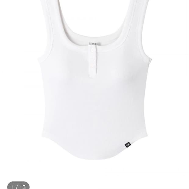 어스지구 SLIM CURVE BRA SLEEVELESS (WHITE)