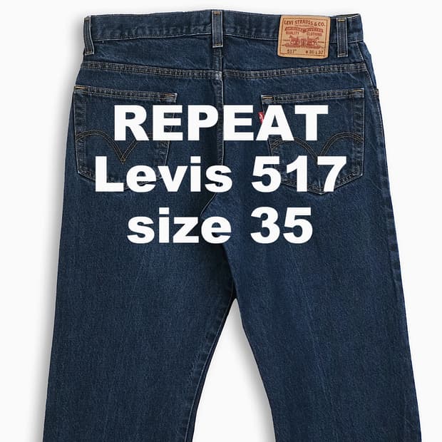 빈티지 리바이스 517 진청 35 인치 LV51736167