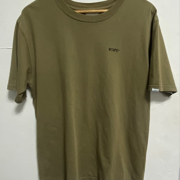 WTAPS 더블탭스 카키 스펠아웃 반팔티