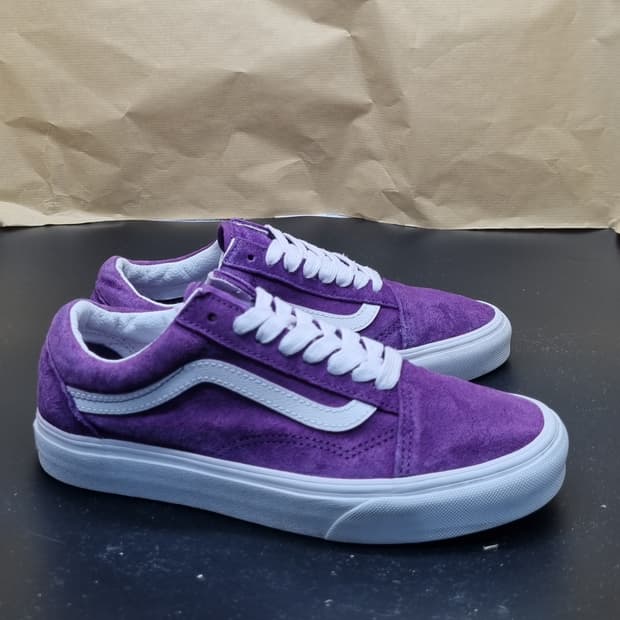 반스 올드스쿨 스웨이드 퍼플 스니커즈 245