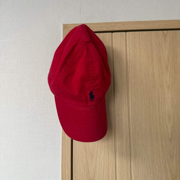 폴로 모자 레드