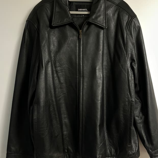 오버핏 가죽자켓