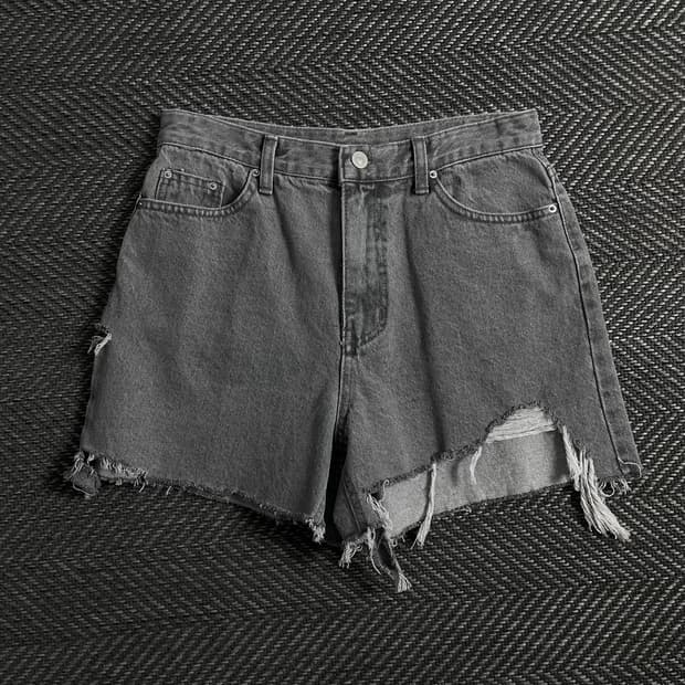빈티지 우먼스 데님 커팅 숏 팬츠o 3888