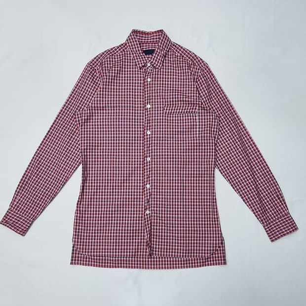 LINVIN 랑방 이태리 체크 셔츠 L _ 남성