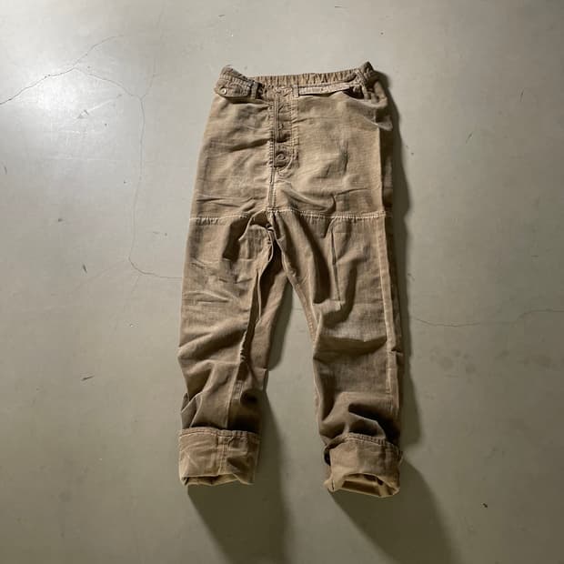 KZ Atelier  Cotton Wide Tapered Pants