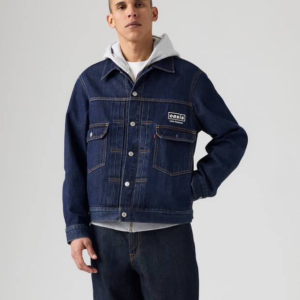 오아시스 x 리바이스 타입2 데님 트러커 자켓 M