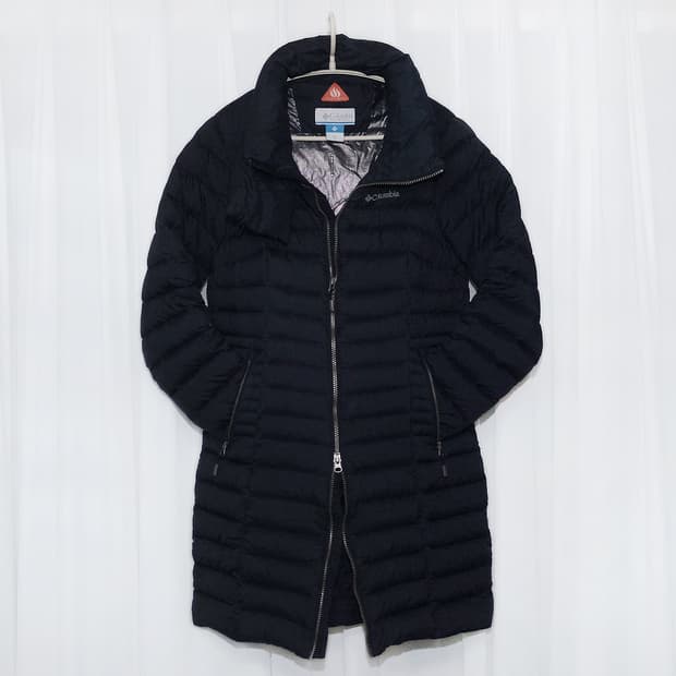 콜럼비아 옴니히트 구스다운 슬림 롱패딩 (M / 90-95)