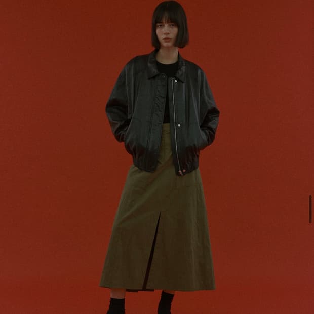 에토스 언발란스 스커트 카키 ethos S사이즈