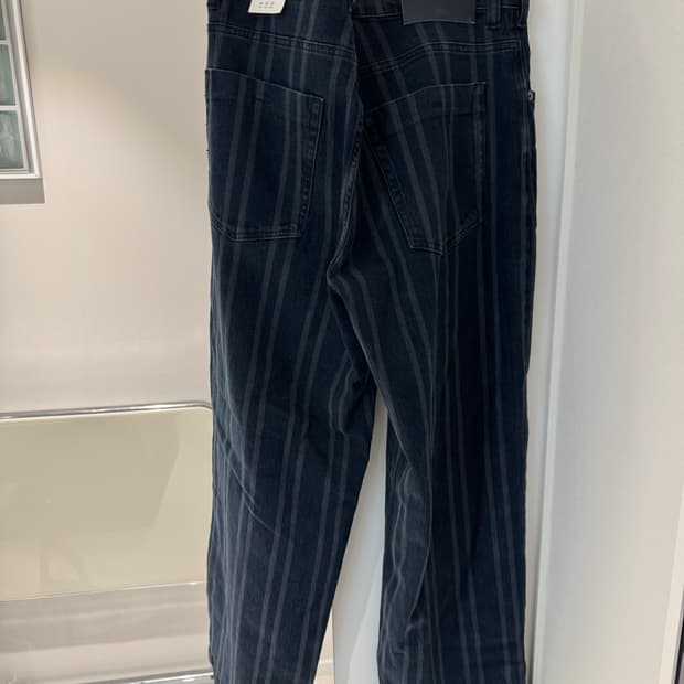 스트라이프 와이드 데님 팬츠 EUR44 새상품