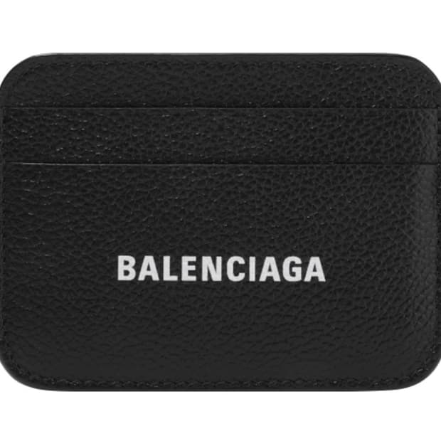 발렌시아가 카드지갑 네이비