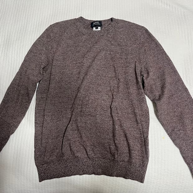 a.p.c. 브라운 니트 사이즈 M