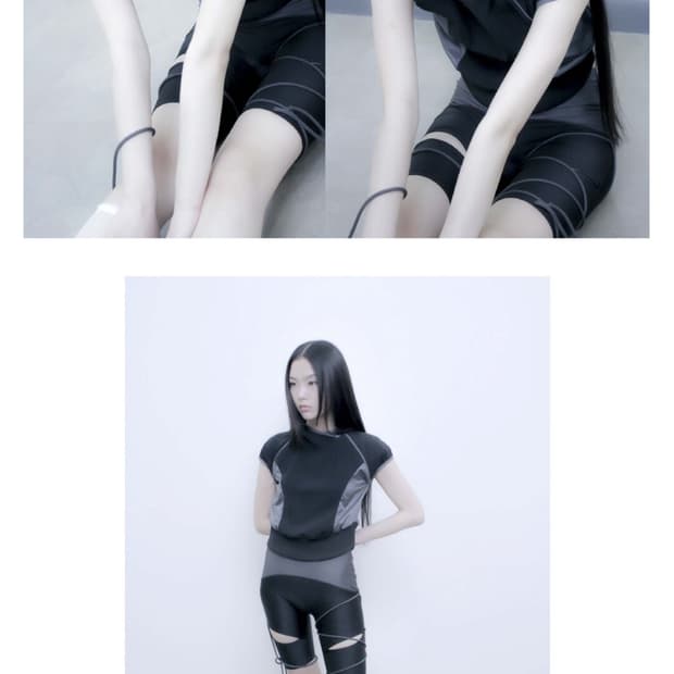 오호스 투웨이 후디 볼레로 블랙