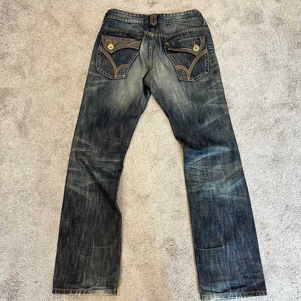 백넘버 페이드 웨스턴 데님 팬츠(34)