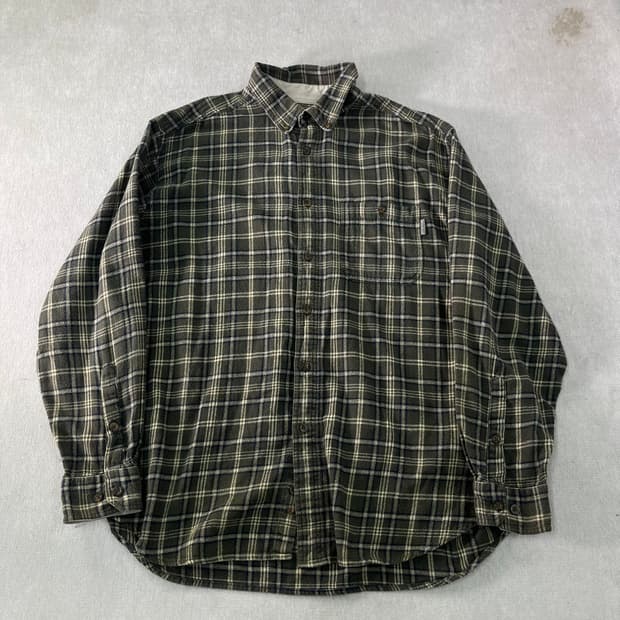 100 울리치 빈티지 체크 울 셔츠