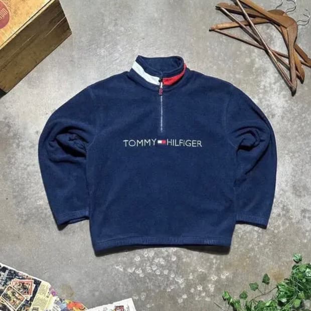 타미힐피거 쿼터집업 