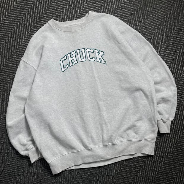 Chuck 아치로고 스웻 맨투맨 그레이y 4586