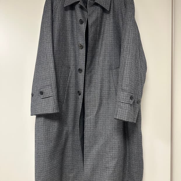 [M] mngu 19fw 발마칸 패딩 체크코트