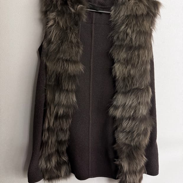 MINE 마인 폭스퍼 니트 베스트