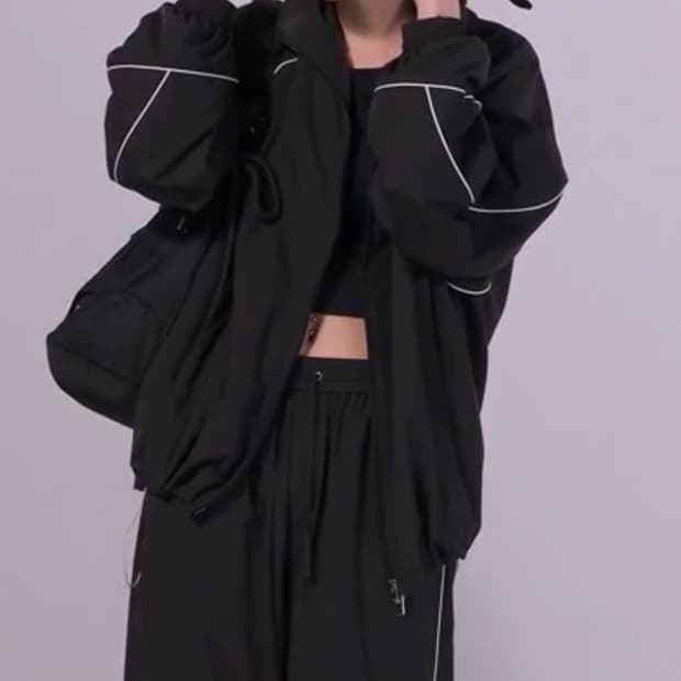 새상품) 트리밍버드 파이핑 셋업 트랙 팬츠