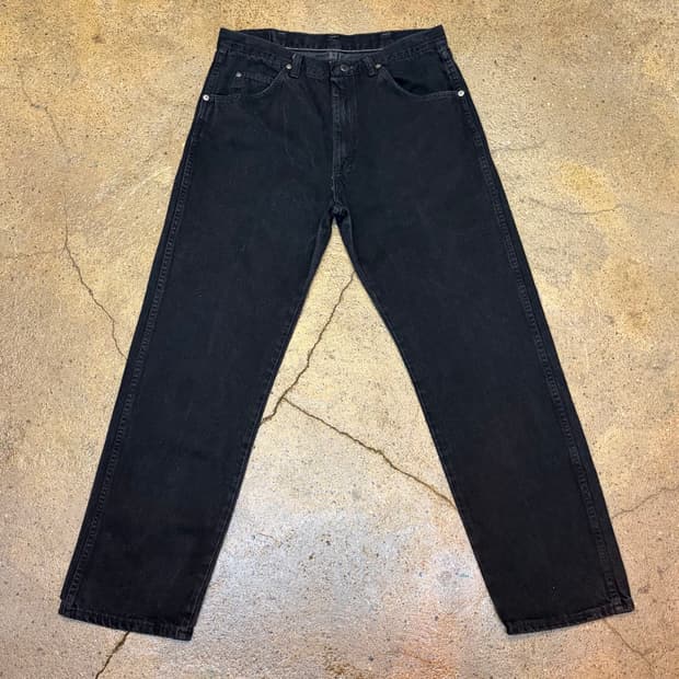 00s Made in USA 빈티지 랭글러 블랙진 흑청 청바지