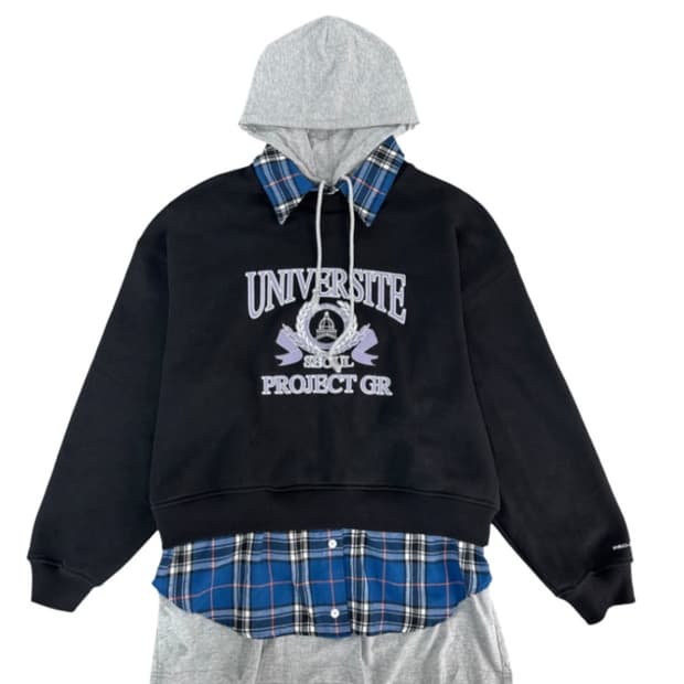 [3] 프로젝트 G/R 3 레이어드 탑 블랙