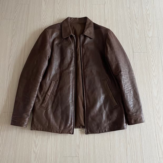 [50] 릭오웬스 23FW 'Luxor' Brad 레더 자켓