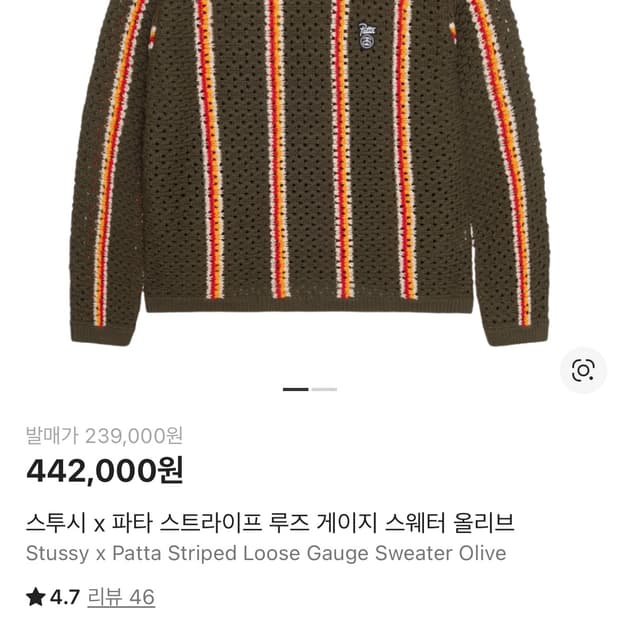 스투시 파타 니트