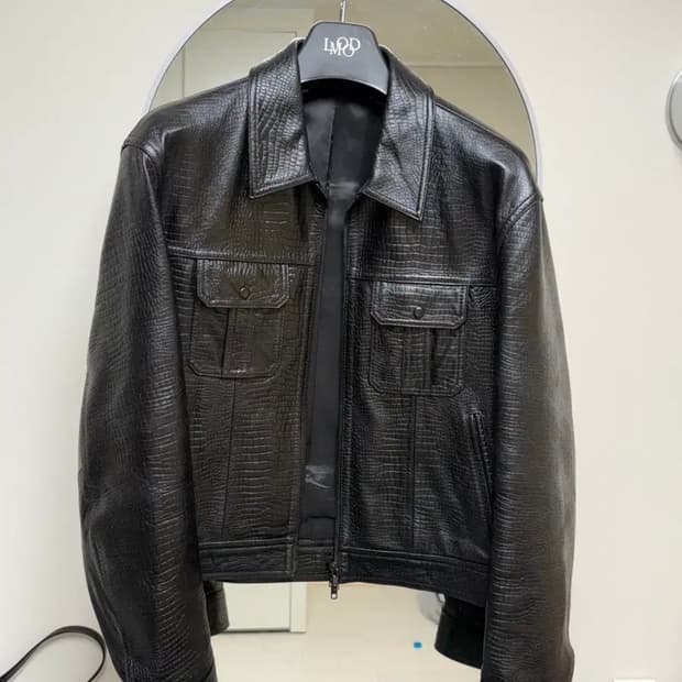 엘무드 카이만 레더 트러커 자켓 [46]