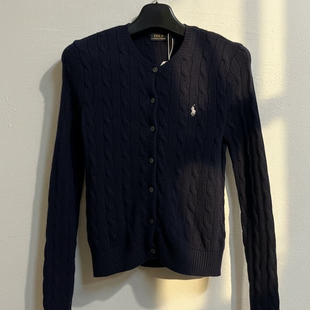 폴로 랄프로렌 네이비 니트 가디건
