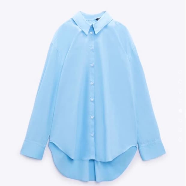 자라 포플린셔츠 M (착용샷)