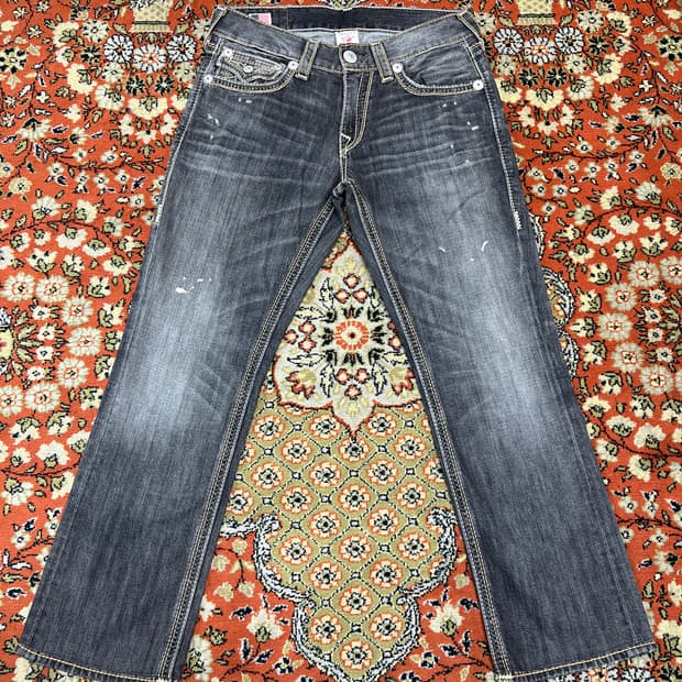 [31] 트루릴리전 리키 빅 QT 그레이 데님 팬츠