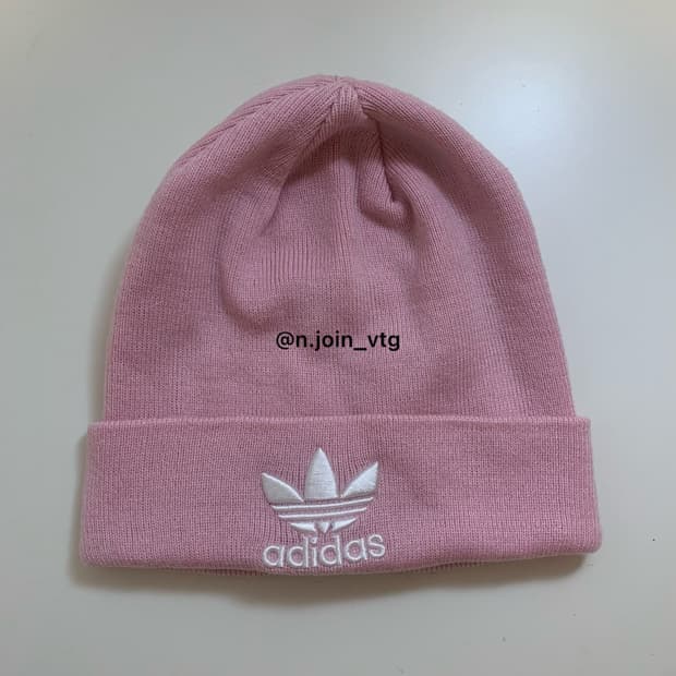 아디다스 핑크 비니 뮤트핑크 모자