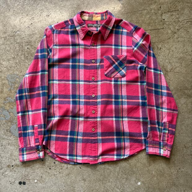 Cube Sugar 일본 빈티지 체크 셔츠