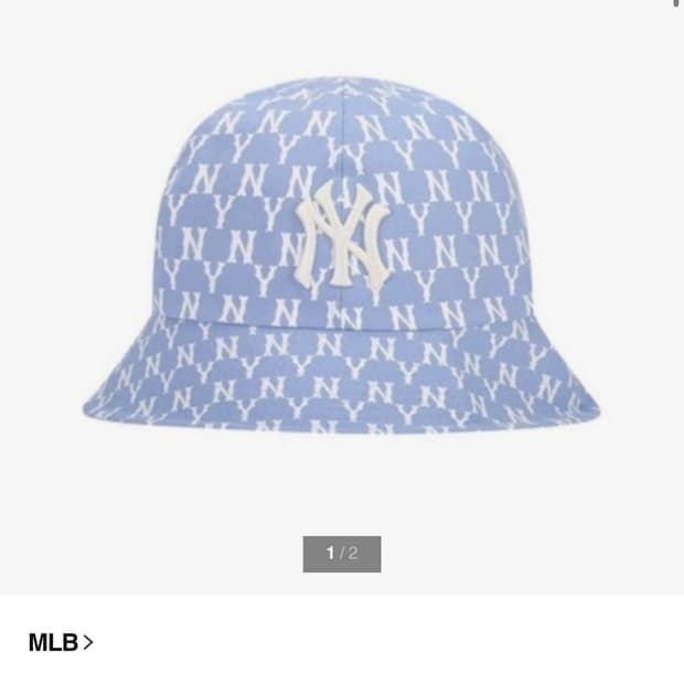 MLB 공용 파스텔 모노그램 돔햇