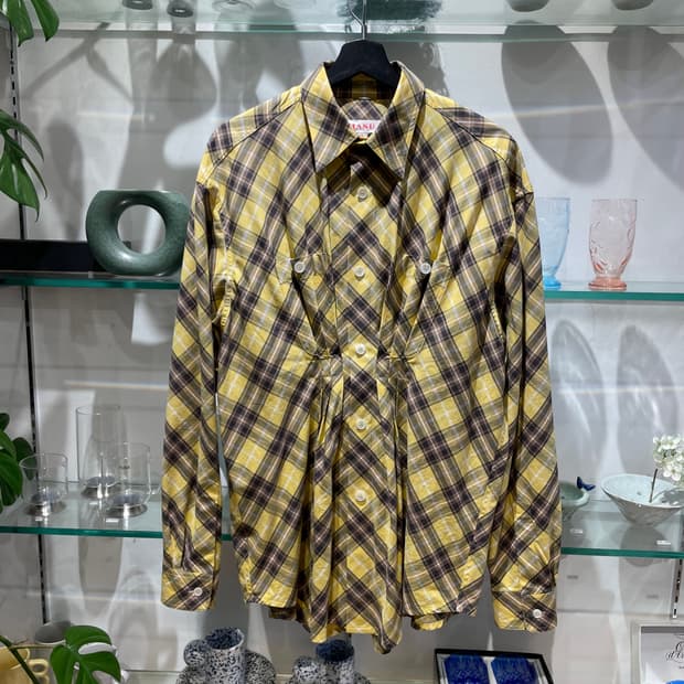 25SS 마수 knight plaid shirt