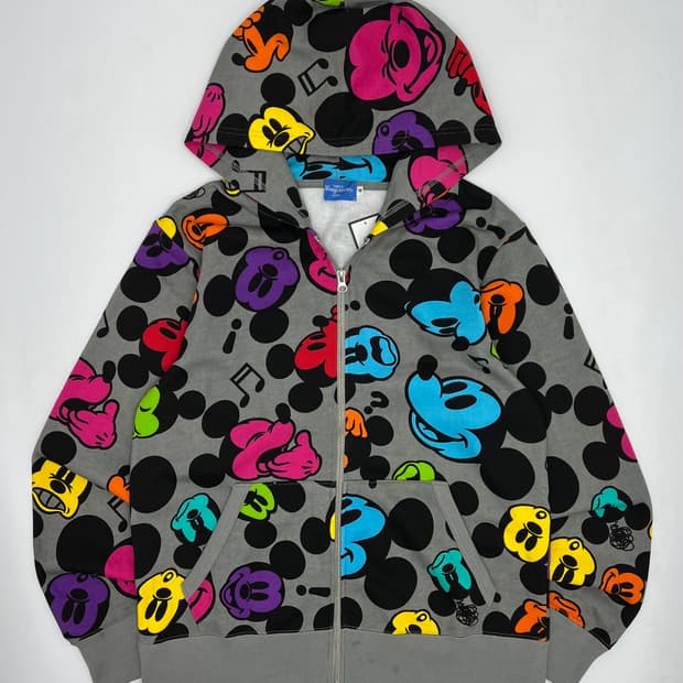 디즈니 풀 프린팅 후드집업