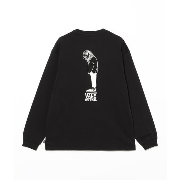 [M] 반스 X 하나이유스케 긴팔티셔츠 블랙
