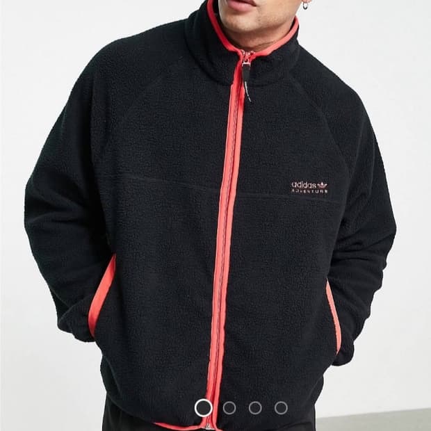 (새상품) adidas 아디다스 후리스 플리스 양털 자켓 한정판 100