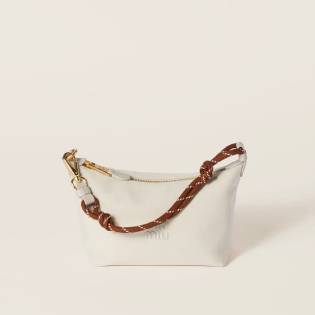 미우미우 개버딘 파우치 미니백