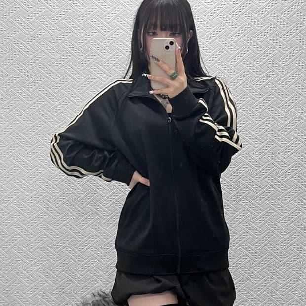 아디다스 빈티지 마샬아츠 검골 져지 집업 XXL C10389